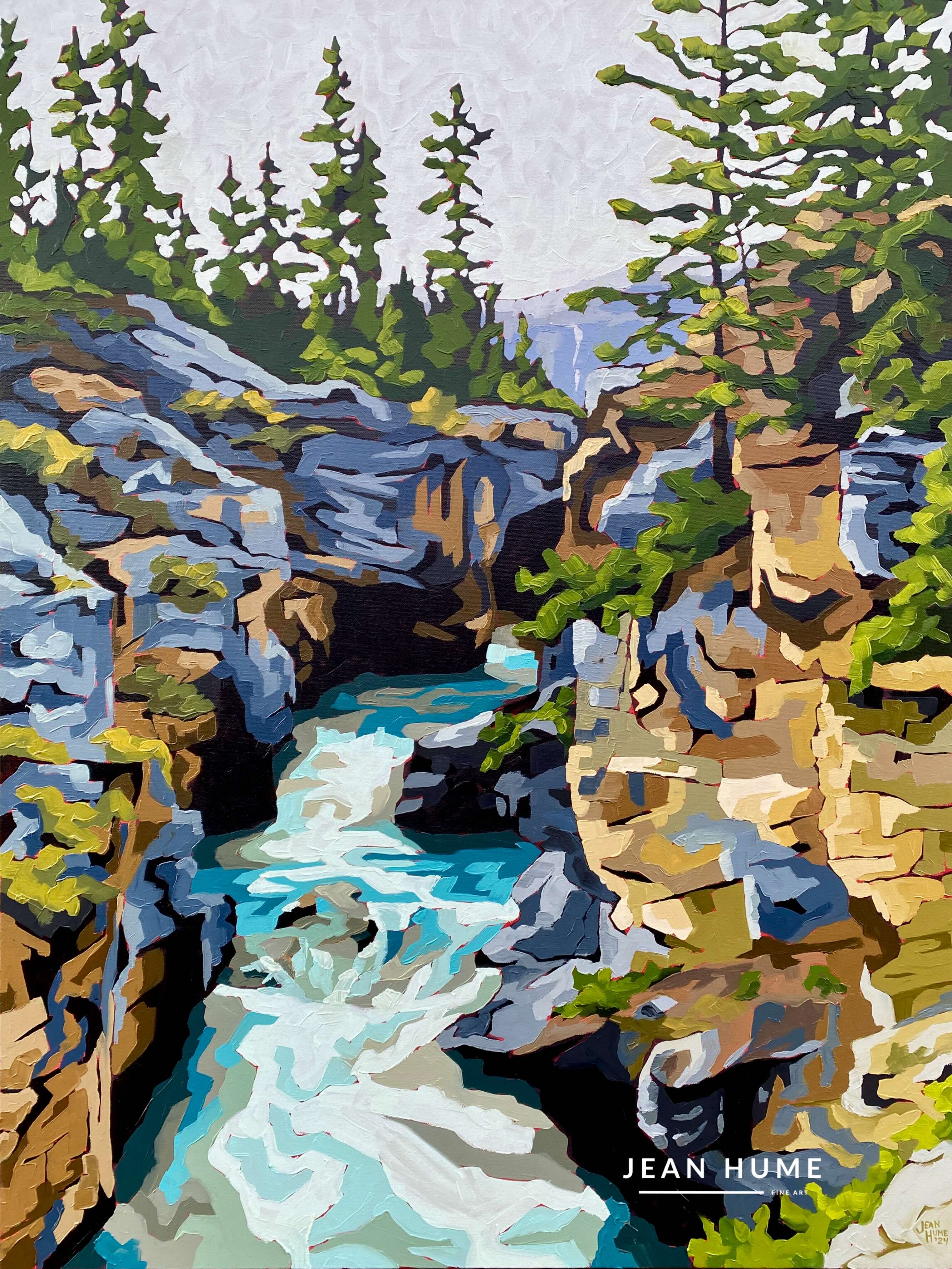 Bow Glacier Falls Gorge